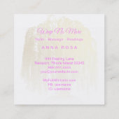 *~*レインボーコズミックウィローツリームーン金ゴールド スクエア名刺 (裏面)