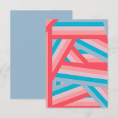 レインボーコラージュ サンキューカード (正面/裏面)