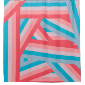 レインボーコラージュ シャワーカーテン (正面)