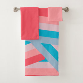 レインボーコラージュ バスタオルセット