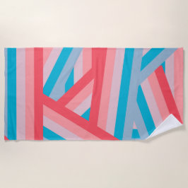 レインボーコラージュ ビーチタオル