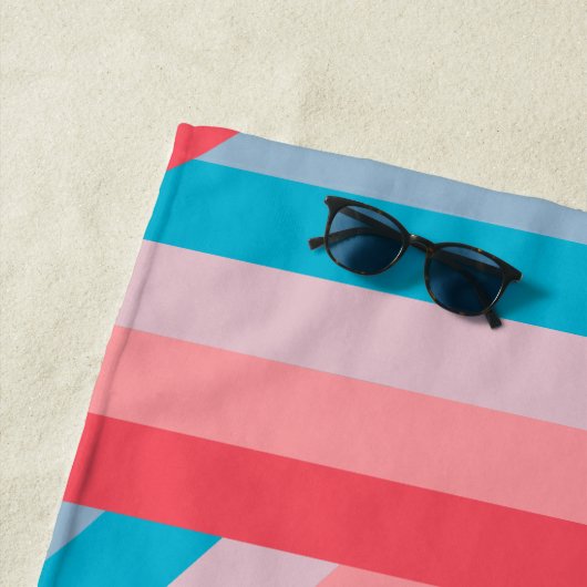 レインボーコラージュ ビーチタオル (インサイチュ)