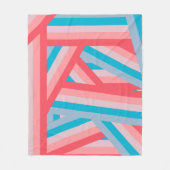 レインボーコラージュ フリースブランケット (正面)
