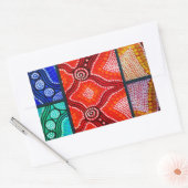 レインボーコロロボリーパネル 長方形シール (封筒)