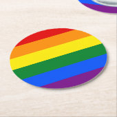 レインボーコースター ラウンドペーパーコースター (アングル)