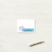 レインボーコーパーソナライズされたラル ポストイット (デスク上)