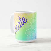 レインボーコーヒーマグの作成 コーヒーマグカップ (正面左)