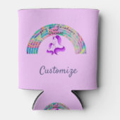 レインボーサイケデリックとユニコーンThunder_Cove 缶クーラー (正面)