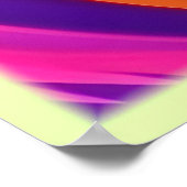 レインボーサイケデリックウーズの渦 ポスター (角)