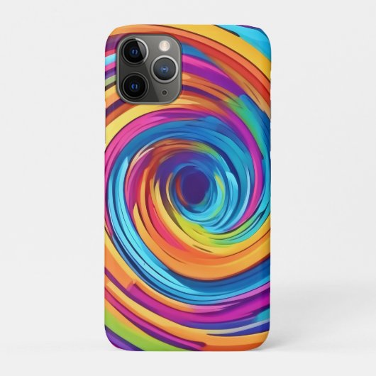 レインボーサイケデリックウーズの渦 Case-Mate iPhoneケース (裏)
