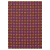 レインボーサイケデリックシェブロン模様 テーブルクロス (正面)