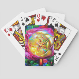 レインボーサイケデリックバラ トランプ