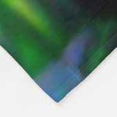 レインボーサイケデリックバラ フリースブランケット (角)