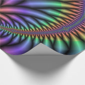 レインボーサイケデリックプラントラッピング紙 ラッピングペーパー (角)