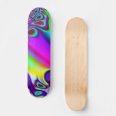 レインボーサイケデリック スケートボード (正面)