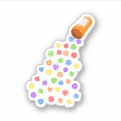 レインボーサイコロセットピルテーブルトップRPG シール (正面)