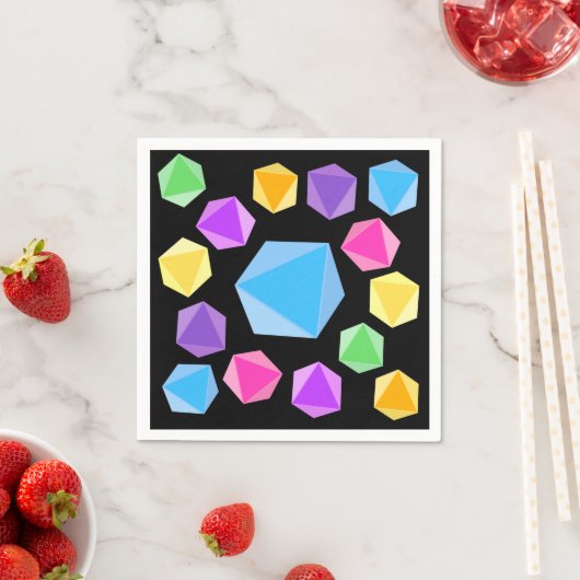 レインボーサイコロ スタンダードカクテルナプキン (インサイチュ)