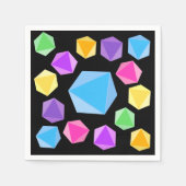 レインボーサイコロ スタンダードカクテルナプキン (正面)