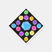 レインボーサイコロ スタンダードカクテルナプキン (角)