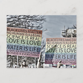 レインボーサイン ポストカード