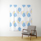 レインボーサマークラウズパステルスクライブラードゥードル タペストリー (インサイチュ)