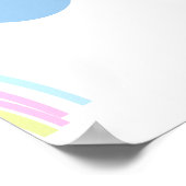 レインボーサマークラウズパステルスクライブラードゥードル ポスター (角)