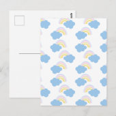 レインボーサマークラウズパステルスクライブラードゥードル ポストカード (正面/裏面)