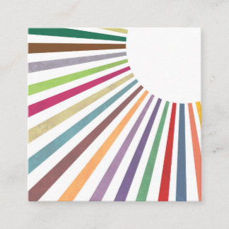 レインボーサマーサンレイズプロフェッショナルテンプレートスクア スクエア名刺