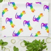レインボーサラマンダー キッチンタオル (折り畳み)