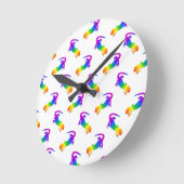 レインボーサラマンダー ラウンド壁時計 (傾斜)