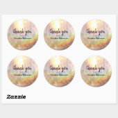 レインボーサンありがとうステッカー ラウンドシール (シート)