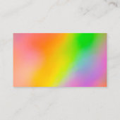レインボーサンキューお洒落ビジネスカード 名刺 (裏面)