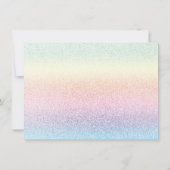 レインボーサンキューカードグリッター写真 サンキューカード (裏面)