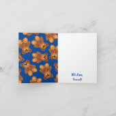 レインボーサンキューノートカード カード (内部)