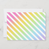 レインボーサンキューフォトカード – Pastel 招待状 (裏面)