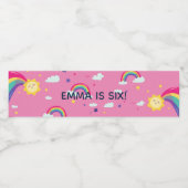 レインボーサンシャインおもしろいウォーターボトルラベル ペットボトルラベル (シングルラベル)