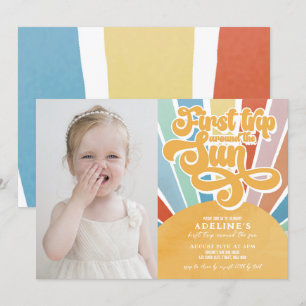 レインボーサンシャインのまわりにファーストトリップThe Sun Photo 招待状