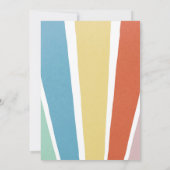 レインボーサンシャインファースト誕生日ボホガール 招待状 (裏面)