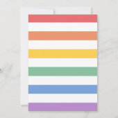 レインボーサンシャインベビーシャワー 招待状 (裏面)