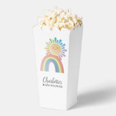 レインボーサンシャイン男女兼用ベビーシャワー フェイバーボックス (はじけた状態)