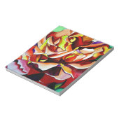 レインボーサンセットバラウォーターカラーオリジナルアート ノートパッド (回転)