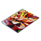 レインボーサンセットバラウォーターカラーオリジナルアート ノートブック (左側)