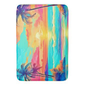 レインボーサンセットビーチ バスマット (正面縦)