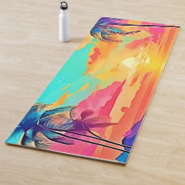 レインボーサンセットビーチ ヨガマット