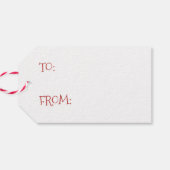 レインボーサンタクリスマスプレゼントラベル ギフトタグ (裏面横)