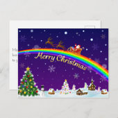 レインボーサンタクロース ポストカード (正面/裏面)