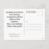 レインボーサンタハット・オブ・ラブ シーズンポストカード (裏面)