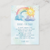 レインボーサンブルーの本ベビーリクエストカード エンクロージャーカード (正面)