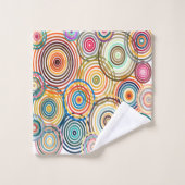 レインボーサークルタオル バスタオルセット (ウォッシュタオル)