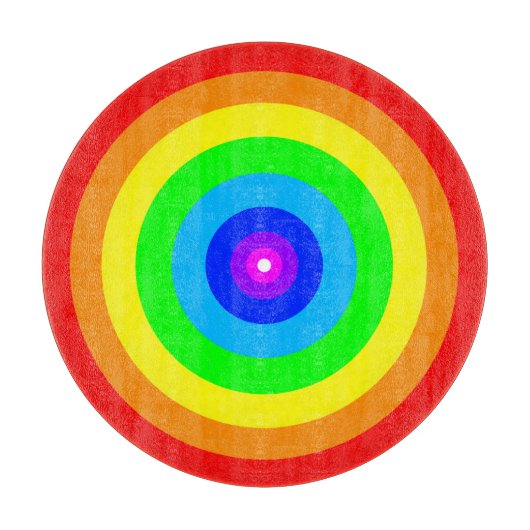 レインボーサークルデザイン-40686 カッティングボード (正面)